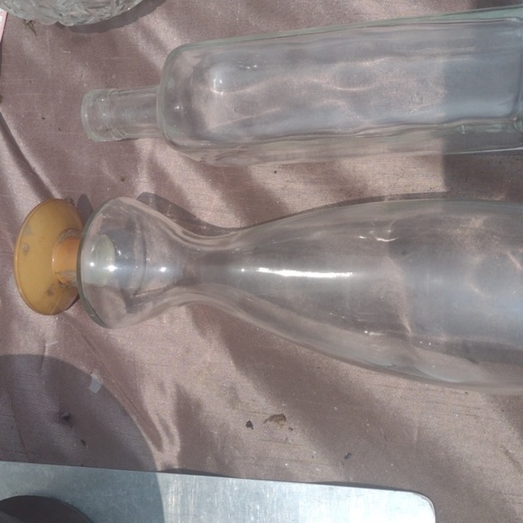 Elegant Clear Glass Bottles Set - Picture 3 of 4